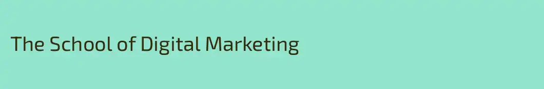 The School of Digital Marketing